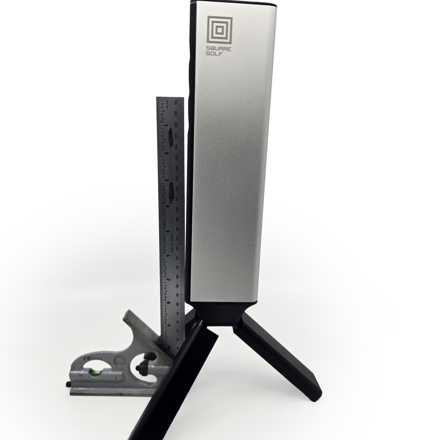 Leveling Base for Square Golf Omni, Adjustable Feet and Precision Bubble Level