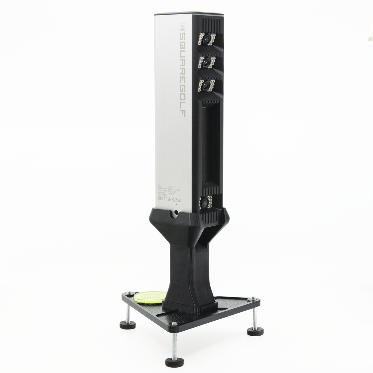 Tripod Replacement Stand for Square Golf Omni, Polycarbonate Pillar with USB Access, Bubble Level and Adjustable Feet