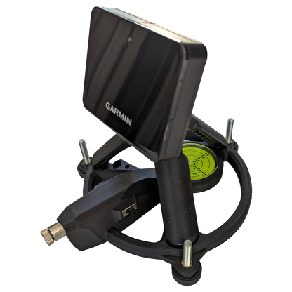 Garmin R10 Leveling Stand with Laser Alignment, integrated bubble level and adjustable feet