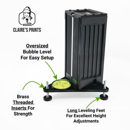 shows Leveling stand features for the Square Golf Launch monitor case